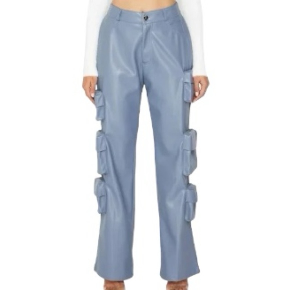 Maniere De Voir Women's Gray Trousers Wide Leg Tailored Pants Size 4 Small
